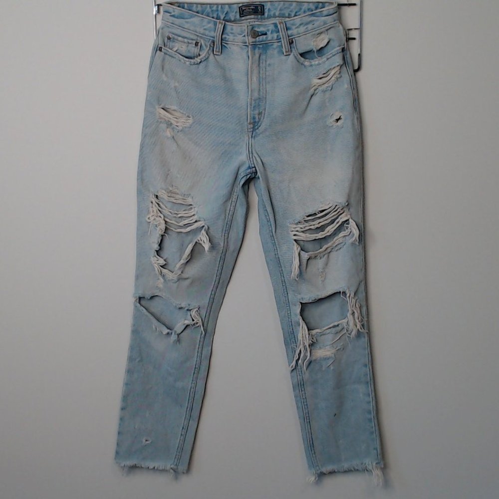 High Rise Abercrombie&Fitch Distressed Jeans